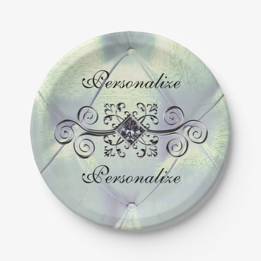 ポーストゥックとダイヤモンド ペーパープレート (正面)