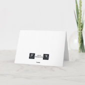 ポーズとプレゼント：ポーラーベアのクリスマスエクスチェンジ カード (裏面)