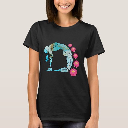 ポーズのヨガ~ウストラサナ Tシャツ (正面)