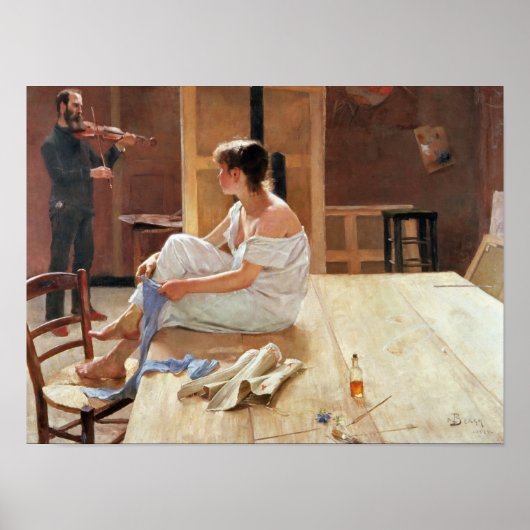 ポーズの後、1884年 ポスター (正面)