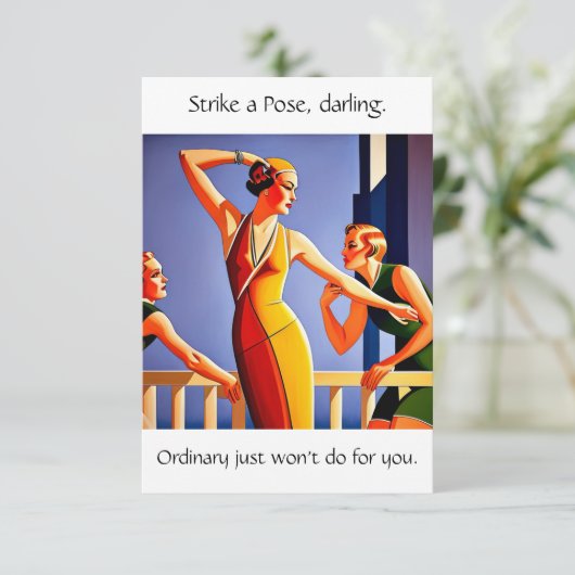 ポーズをとる カード (スタンド正面)