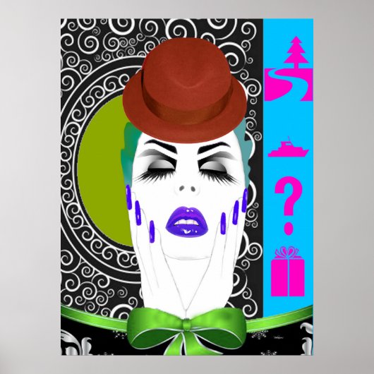 ポーズをとる ポスター (正面)