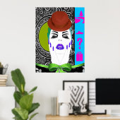 ポーズをとる ポスター (ホームオフィス)