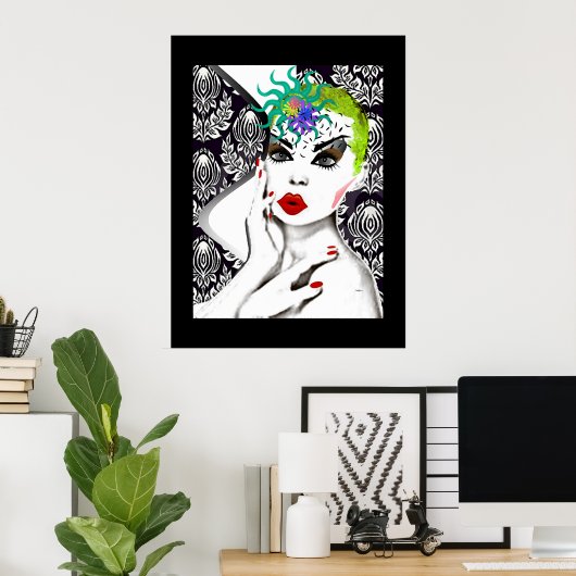 ポーズをとる ポスター (ホームオフィス)