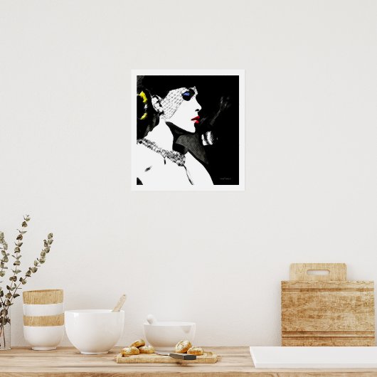 ポーズをとる ポスター (キッチン)