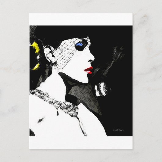 ポーズをとる ポストカード (正面)