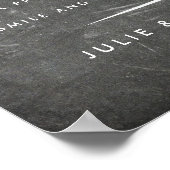 ポーズを決めて | ウェディング フォトブース 黒板 ポスター (角)