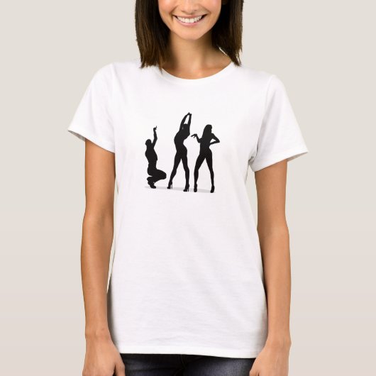 ポーズを決めて - ヴォーグ シルエット Tシャツ (正面)