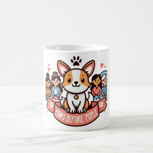 ポーズウィーピープルマググおもしろい犬愛好家コーヒーカップ コーヒーマグカップ (中央)