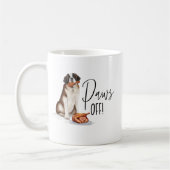 ポーズオフいけなドッグウォーター色セントバーナルターキー コーヒーマグカップ (左)