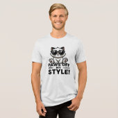 ポーズオフマイスタイル トライブレンドＴシャツ (正面全面)