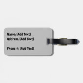 ポーズオフ子猫ラゲージタグ ラゲッジタグ (裏面横)