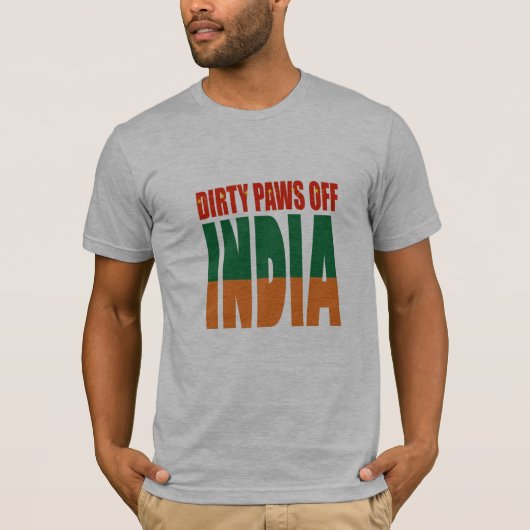 ポーズオフindia中国インドtシャツデザイン tシャツ (正面)