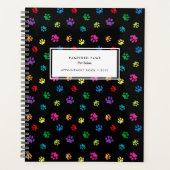 ポーズカラフルプロフェッショナルペットサロンアポイントメント プランナー手帳 (正面)