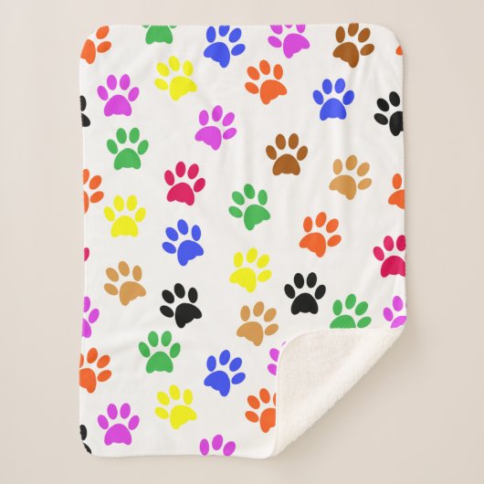 ポーズカラフル シェルパブランケット (正面)