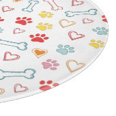 ポーズカラフル、ハート、ボーンズドードル カッティングボード (角)