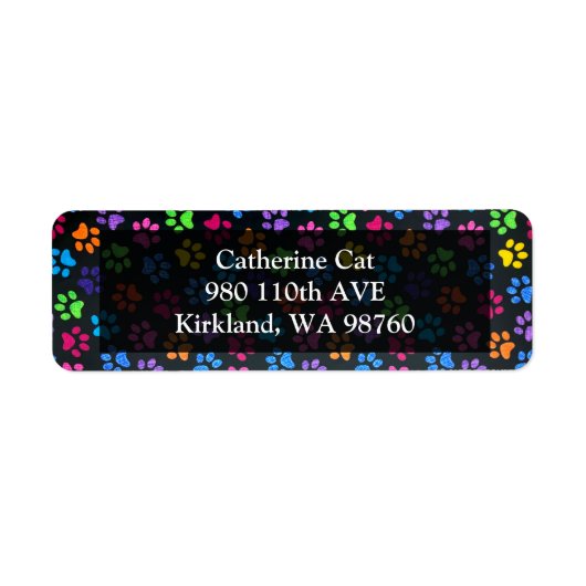 ポーズカラフル ラベル (正面)