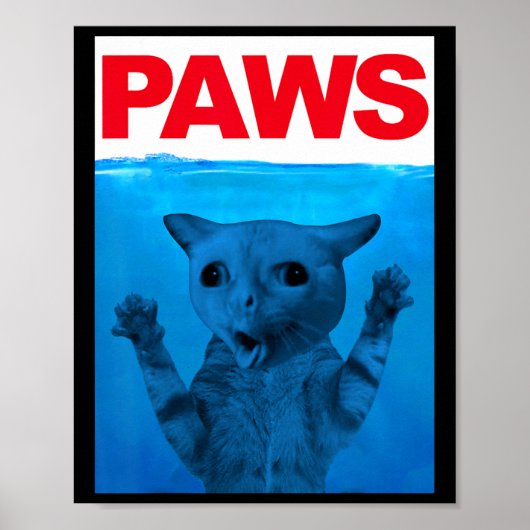 ポーズキャットミームユーモアおもしろい子猫愛おもしろい猫D ポスター (正面)