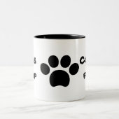 ポーズコーヒーストップの最初のプリント ツートーンマグカップ (中央)