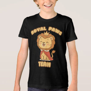 ポーズチーム王室のライオンTシャツ – かわいいかわいい動物 トライブレンドTシャツ