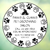 ポーズツメカスタマイズペットグルーミングフロント ウィンドウサイン (シート3)