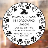 ポーズツメカスタマイズペットグルーミングフロント ウィンドウサイン (シート2)