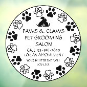 ポーズツメカスタマイズペットグルーミングフロント ウィンドウサイン (シート3)