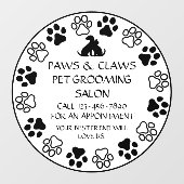 ポーズツメカスタマイズペットグルーミングフロント ウィンドウサイン (シート)