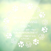 ポーズツメカスタマイズペットグルーミングフロント ウィンドウサイン (シート3)