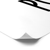 ポーズトおもしろいポテトプリン ポスター (角)