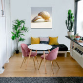 ポーズドシーシェルコースタルマリンキャンバスウォールアート キャンバスプリント