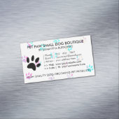 ポーズドッグズペットグルーミング マグネット名刺 (インサイチュ)