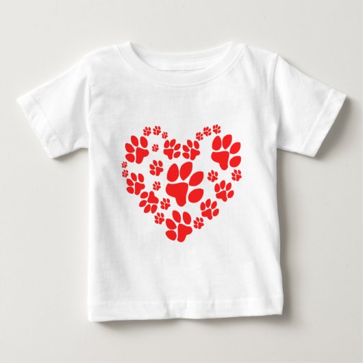 ポーズハート ベビーTシャツ (正面)