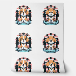 ポーズピープルおもしろい犬&人間平等壁ムラル 壁紙