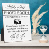 ポーズフォトブースのプラークを取る フォトプラーク (側面)