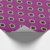 ポーズフォー与えズギフトラップ（モカ/プラム） ラッピングペーパー (角)