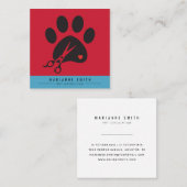 ポーズペットグルーミングサロン スクエア名刺 (正面/裏面)