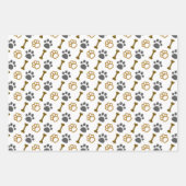 ポーズボーンズのボールと最高の友人のパターン ラッピングペーパーシート (正面3)