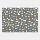 ポーズボーンズのボールと最高の友人のパターン ラッピングペーパーシート (正面)