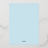 ポーズメリークリスマスフォイルホリデーカード 箔シーズンカード (裏面)