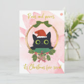 ポーズモダンとパーズクリスマス招待状 招待状 (スタンド正面)