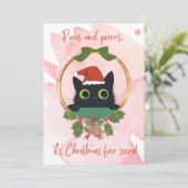 ポーズモダンとパーズクリスマス招待状 招待状 (スタンド正面)