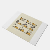 ポーズヨガ付アクロヨガ ドアマット (アングル)