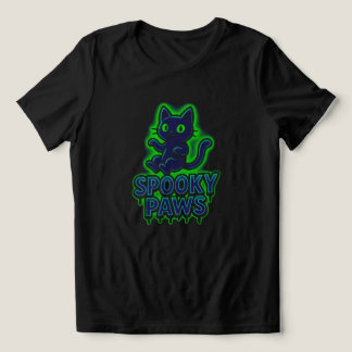 ポーズ不気味 – ネオングロー | ブラックのみ トライブレンドTシャツ