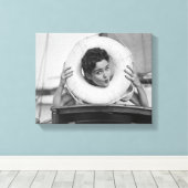 ポーズ付き女性3 キャンバスプリント (インサイチュ (ウッドフロア))