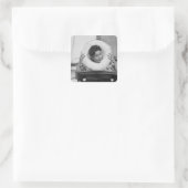 ポーズ付き女性3 スクエアシール (バッグ)