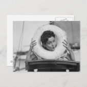 ポーズ付き女性3 ポストカード (正面/裏面)