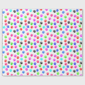 ポーズ猫好き犬愛猫母犬ママ愛愛愛犬 ラッピングペーパー (フラット)