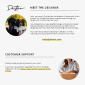 ポーズ&カスタム文字付き写真テンプレートペット キッチンタオル