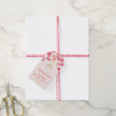 ポーズ ペタルズ アンド プロセッコ ブライダル シャワー ギフトタグ (より糸付き)